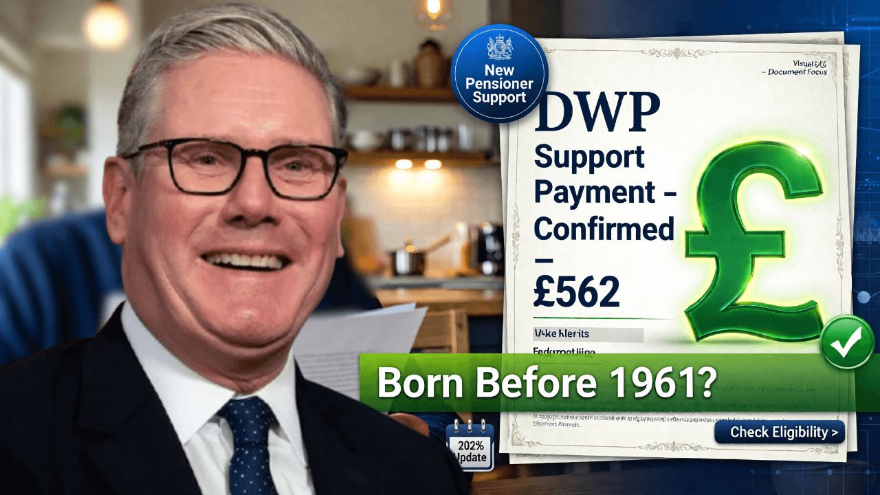 £562 DWP Payment Approved – Pensioners Born Before 1961 to Receive New Support