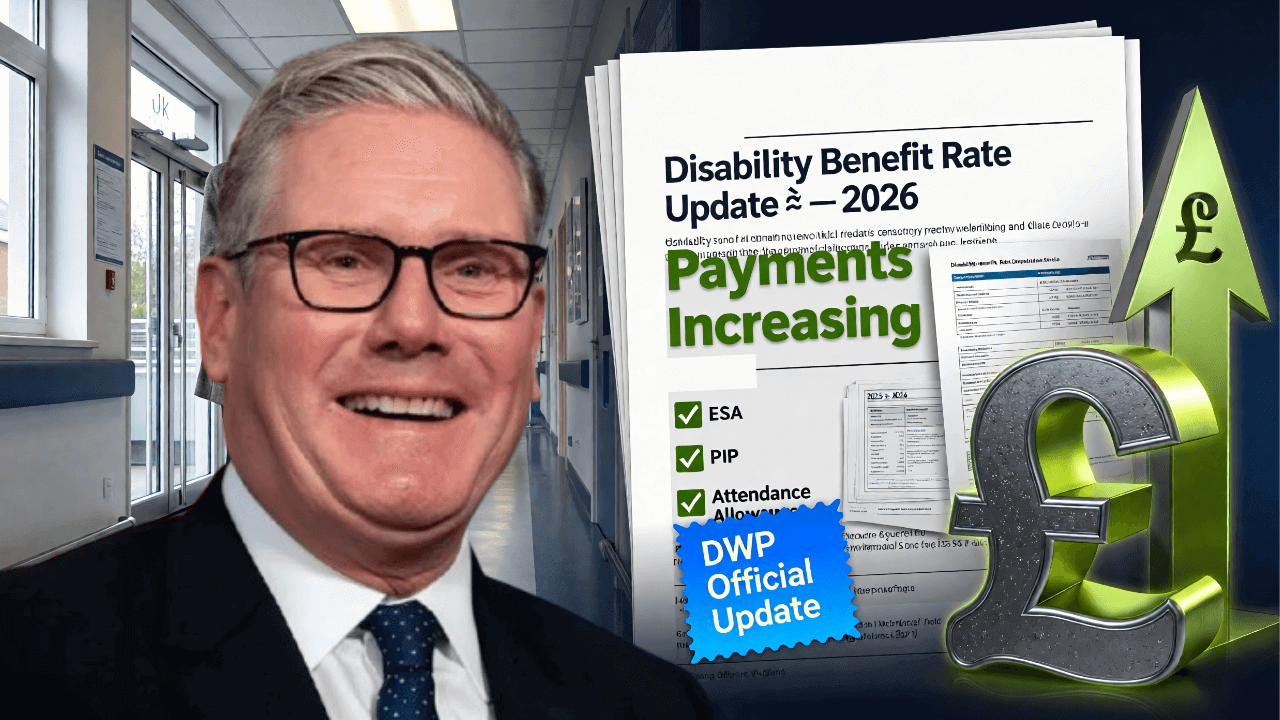 UK Disability Benefits 2026 – DWP Confirms New ESA, PIP and Allowance Rates